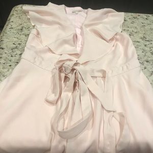 Junior size measi, peach colored dress